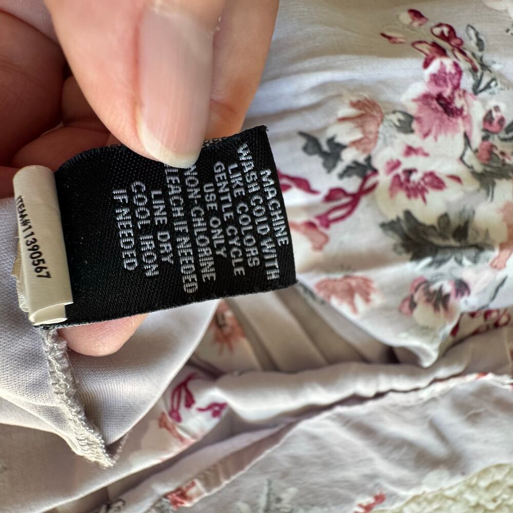 Torrid Smocked Floral Short Sleeve Dress Women’s Plus Size 2 Lined Lavender - Picture 8 of 13